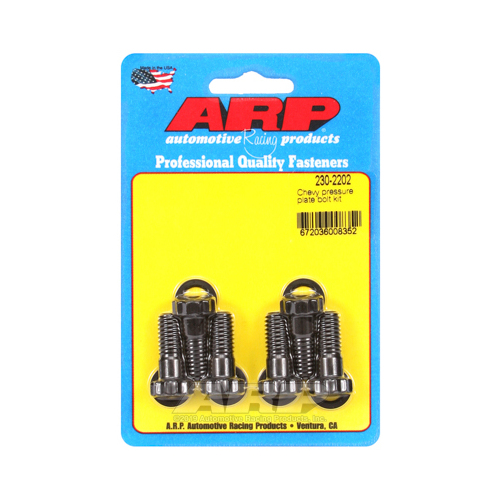 ARP Pressure Plate Bolts, Pro Series, 12 Point, Chromoly, Black Oxide, For Chevrolet, Big, Small Block, Kit