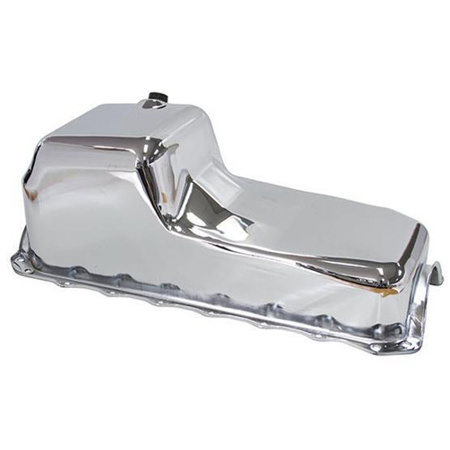 RTS Oil Pan Sump Steel, Chrome Finish, Replacement, For Holden V8, HQ -On, Torana ,253, 308, Each