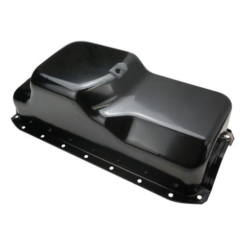RTS Oil Pan Sump, Steel, Black Finish, Replacement, SB Chrysler, Dodge, Plymouth, 360, Each