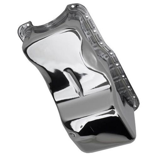 RTS Oil Pan Sump, Steel, Chrome Finish, Standard, SB For Ford 351 Windsor