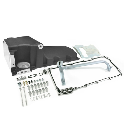 RTS Oil Pan Cast Aluminium Black, 427 Stoker, Early Holden or Chev with LS Engine Swap, up to 4.250 inch stroke, Each