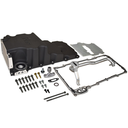 RTS Oil Pan Cast Aluminium Black, Standard Stoke, Early Holden or Chev with LS Engine Swap, up to 3.620 Inch Stroke, Each