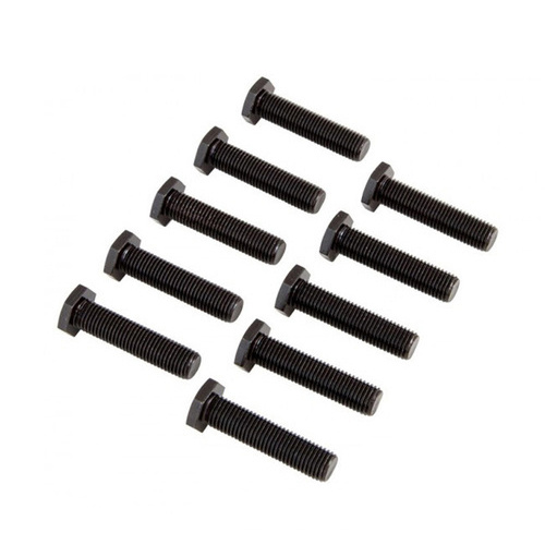 RTS Wheel Studs, Axle Studs, Black, Screw-In, 1/2''-20 RH Thread, 3.00 in. Length, Grade 8, w/Washers, 10 Pack