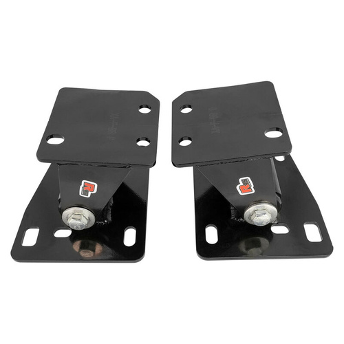 RTS Power Mount, Engine Mount, Engine Swap, Ford BB 429-460, into Falcon XA-XF, Black/Red Polyurethane, Set