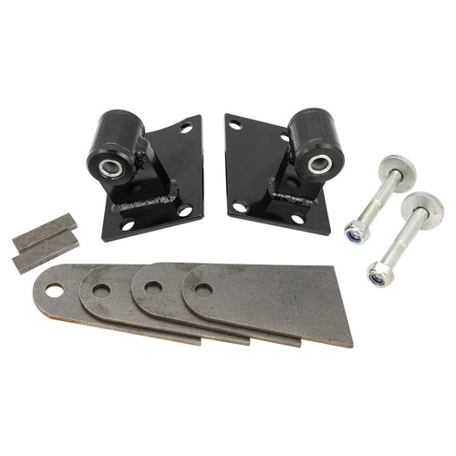 RTS Power Mount, Engine Mount, DIY Engine Swap Ford 4.0L Barra, Universal, Black Polyurethane , Set