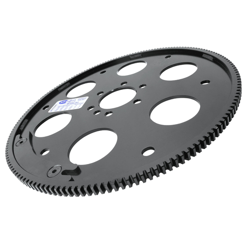 RTS Transmission Flexplate, SFI 29.2, Heavy Duty, Black, 168-Tooth, Internal/External w/Removable Balance Weight, 2-Piece Rear Main Seal, For Chevrole