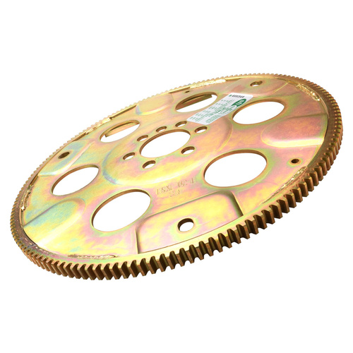 RTS Transmission Flexplate, Gold Zinc, SFI,  Late SB Chevrolet, 153 Tooth - External - 1-piece rear Main Seal Block, Each 