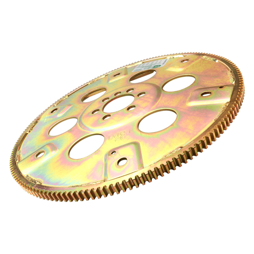 RTS Transmission Flexplate, SFI 29.1, Gold Zinc SB For Chevrolet, 168 Tooth - External - 1-piece rear seal