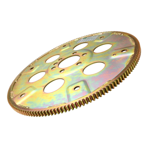 RTS Transmission Flexplate, SFI 29.1, Gold Zinc BB For Chevrolet For Chevrolet 168 Tooth - External - 1-Piece rear seal