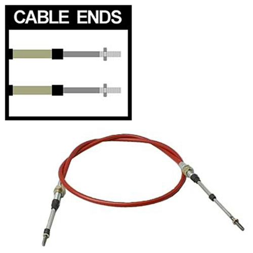 RTS Shifter Cable, 5 ft. Length, 2 in. Stroke, Morse Style, Threaded/Threaded Ends, Striker, Thunderstick