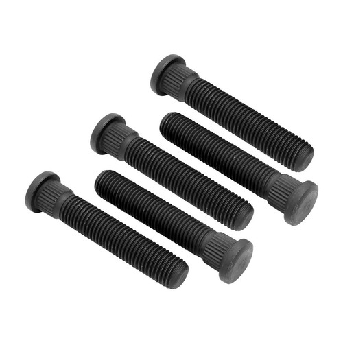 RTS Wheel Studs, Press-In, 2.500 Inc length, M12 x 1.5 Right Hand Thread, .509 Knurl Dia Late GM, Set of 5