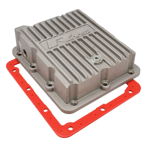 RTS Transmission Pan, Deep, Aluminium, For Ford C4, C10, Suits Pan Fill Or Case Fill, Magnetic Drain Plug, Filter, Natural, Kit