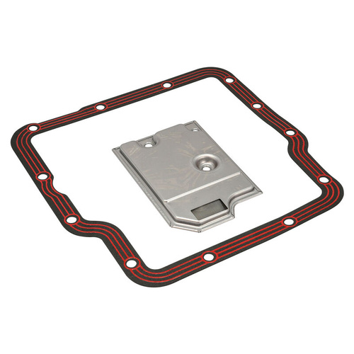 RTS Transmission Filter Service Kit, GM Trimatic, Filter + 2 Gaskets, Pan Gasket, Silicone Beads w/Steel Core, LubeLocker Style, 1.25mm Thick, Kit